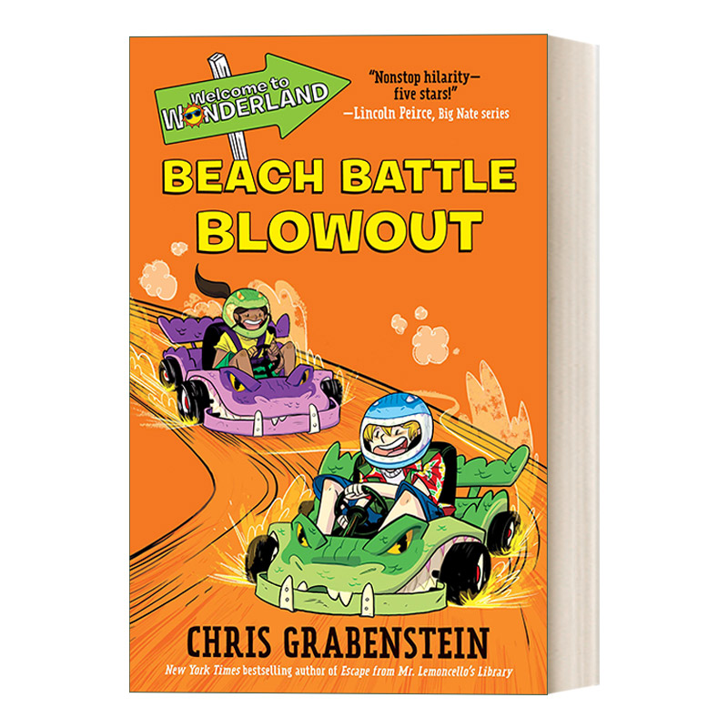 英文原版 Welcome to Wonderland 04 Beach Battle Blowout 欢迎来到仙境系列4 儿童奇幻冒险章节桥梁故事书 英文版 进口英语书籍