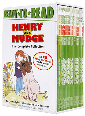 Henry and Mudge Ready to Read Level 2 英文原版绘本 亨利和玛吉套装1-28盒装 儿童启蒙英语分级阅读 汪琣珽推荐二阶段进口