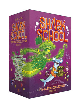 英文原版 Shark School Fin-tastic Collection Books 1-10 鲨鱼学校1-10册盒装 英文版 进口英语原版书籍