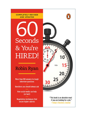 英文原版 60 Seconds and You're Hired! Revised Edition 60秒 你被录用了！ 面试流程技巧指南 Robin Ryan 英文版 进口英语书籍