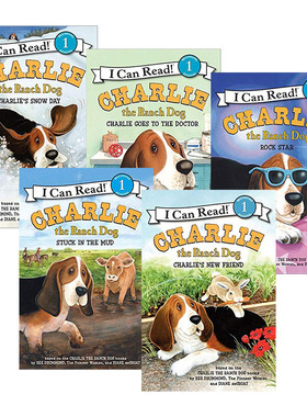 英文原版 I Can Read 1 Charlie the Ranch Dog 牧羊犬查理 5册套装 第1阶段 儿童分级读物读本 英语启蒙故事书 英文版进口英语书