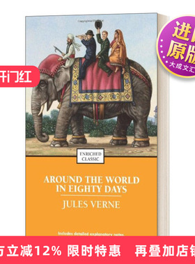 英文原版小说 Around the World in Eighty Days 80天环游世界 Enriched Classics系列 英文版 进口英语原版书籍
