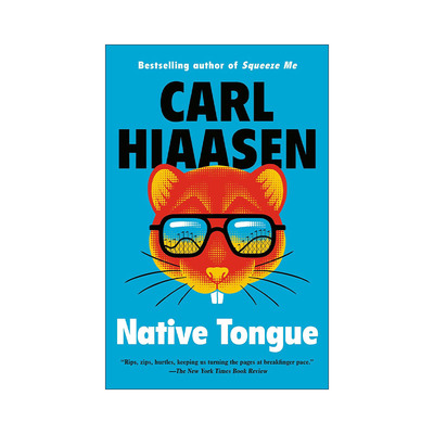 英文原版 Native Tongue 母语 猫头鹰的叫声作者 纽伯瑞奖得主Carl Hiaasen 英文版 进口英语原版书籍