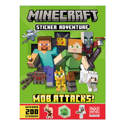 我的世界贴纸冒险书2暴徒袭击