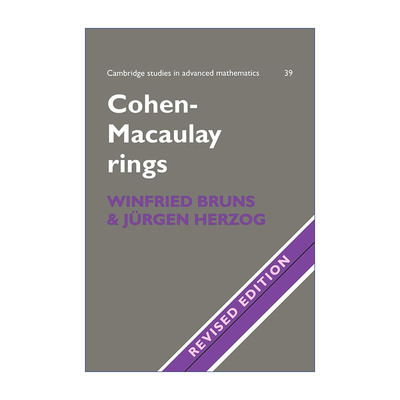 英文原版 Cohen-Macaulay Rings 科恩-麦考利环 剑桥高等数学研究系列 英文版 进口英语原版书籍