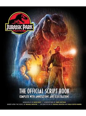 英文原版 Jurassic Park the Official Script Book 侏罗纪公园 电影剧本 精装 英文版 进口英语原版书籍