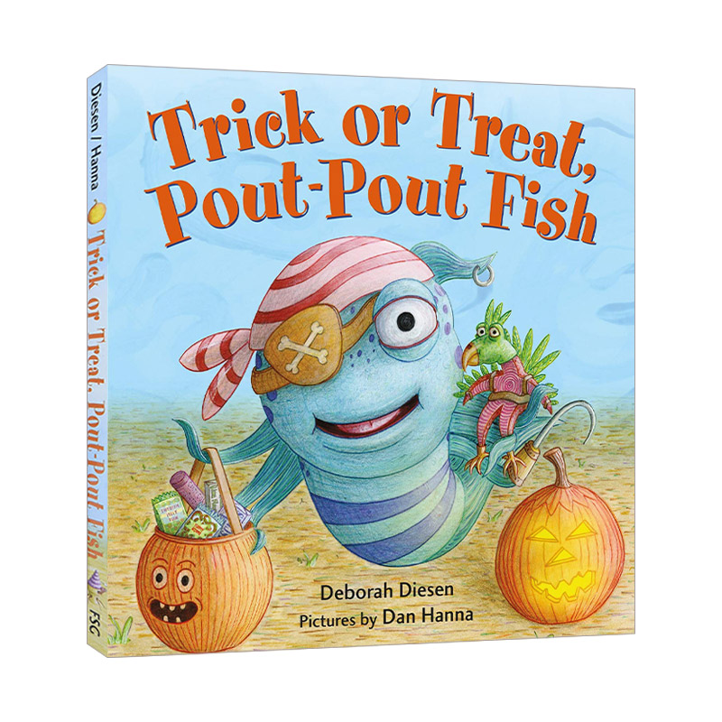 英文原版绘本 Trick or Treat Pout-Pout Fish 不给糖就捣蛋 撅嘴鱼 纸板书 英文版 进口英语原版书籍