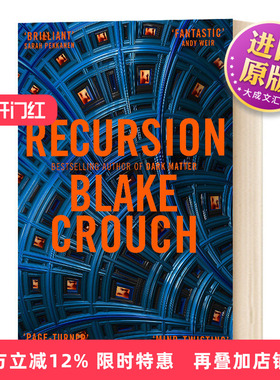 正版现货 英文原版 Recursion Blake Crouch 递归 记忆的玩物 科幻小说 英文版 进口原版书籍
