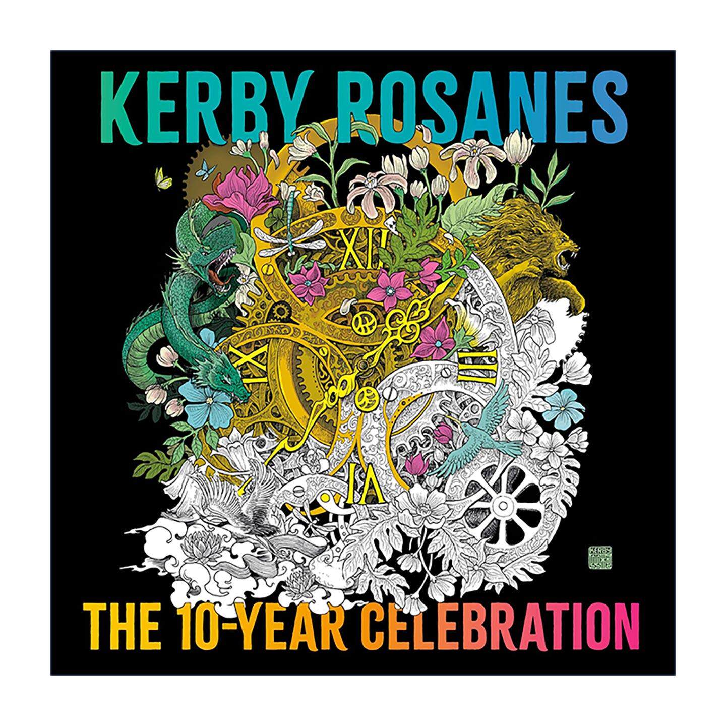 英文原版 Kerby Rosanes 克尔比罗萨内斯 十周年庆典 菲律宾插画家 着色涂色书 英文版 进口英语原版书籍