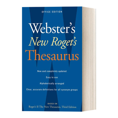 英文原版 Webster's New Roget's Thesaurus Office Edition 韦氏新罗格同义词词典 英文版 进口英语原版书籍