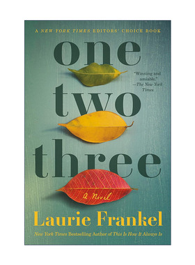 英文原版 One Two Three 一二三 女性小说 Laurie Frankel 英文版 进口英语原版书籍