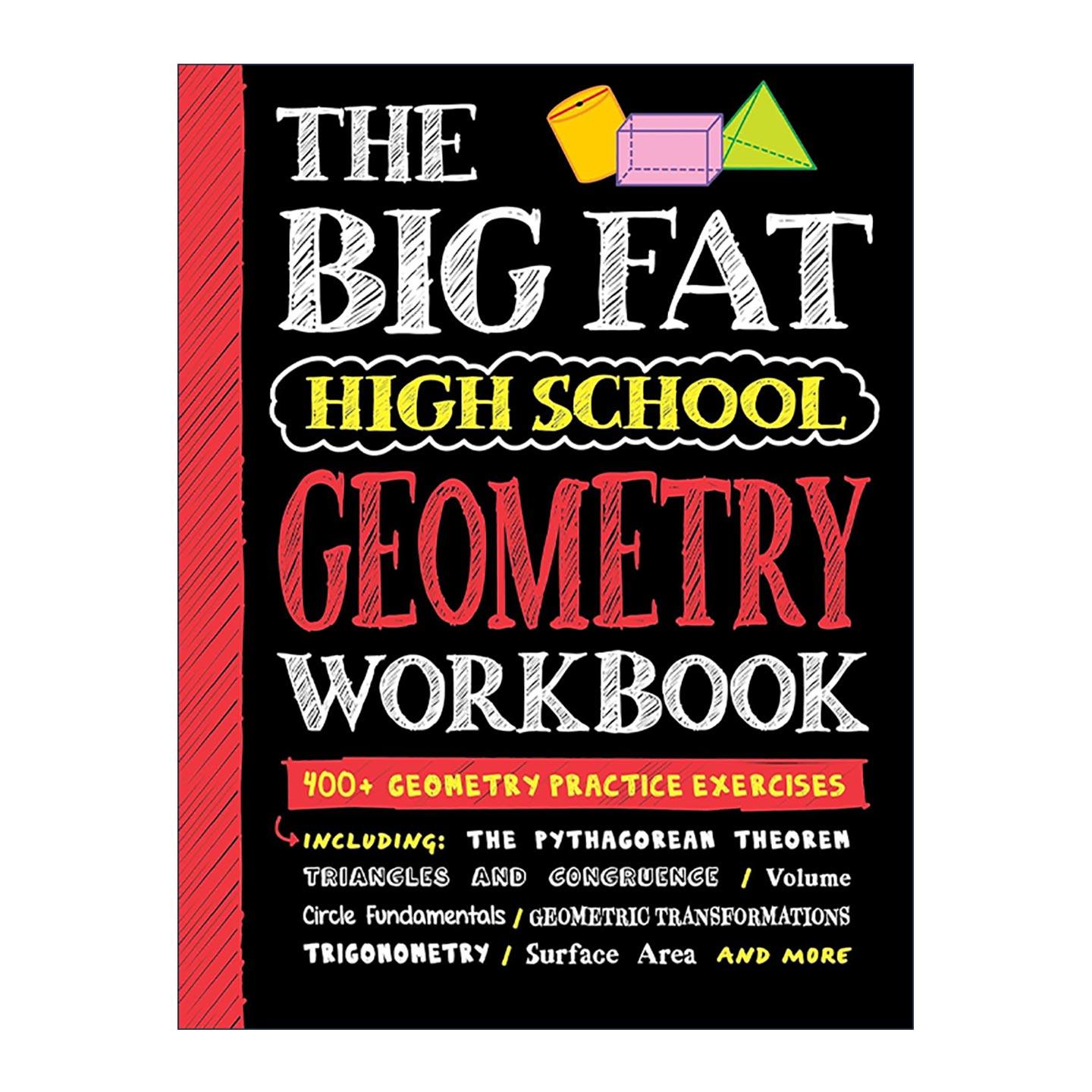 英文原版 Big Fat High School Geometry Workbook 大胖子笔记 高中几何练习册 学霸笔记 英文版 进口英语原版书籍