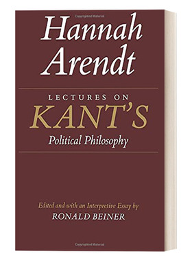 英文原版 Lectures on Kant's Political Philosophy 康德政治哲学讲稿 哲学 豆瓣推荐 Hannah Arendt 英文版 进口英语原版书籍
