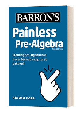 英文原版 Painless Pre-Algebra 巴朗无痛美国中学预代数 英文版 进口英语原版书籍