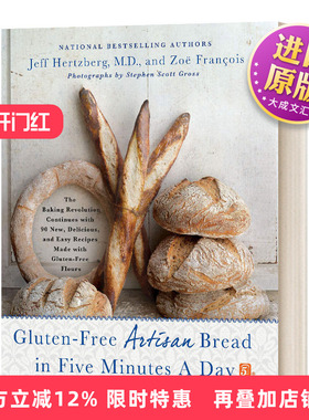 精装 英文原版 Gluten Free Artisan Bread in Five Minutes a Day 五分钟内无麸质面包 英文版 进口英语原版书籍