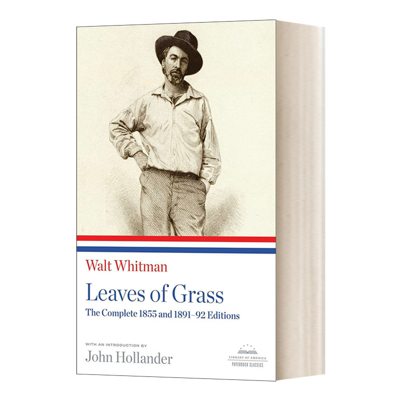 英文原版 Leaves of Grass the Complete 1855 and 1891-92 Editions 草叶集 完整的1855和1891-92版 英文版 进口英语原版书籍