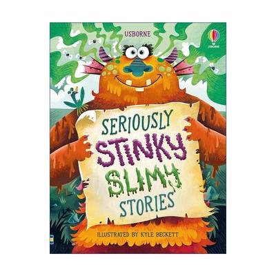 英文原版 Usborne Illustrated Seriously Stinky Slimy Stories 捧腹大笑的臭味书 八个传统故事 尤斯伯恩全彩插图精装故事书