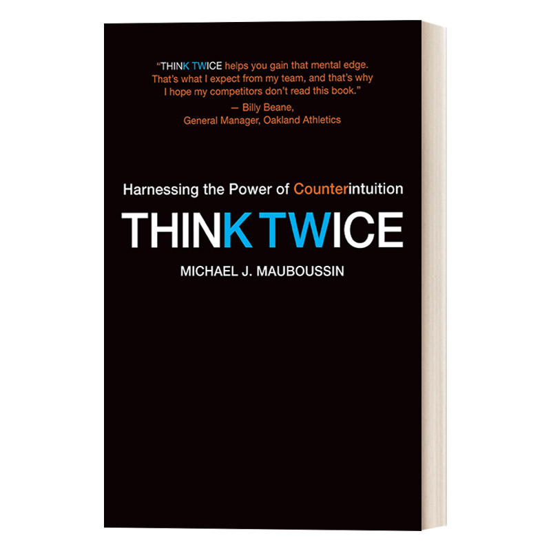 英文原版 Think Twice 反直觉思考 斯坦福大学思维自修课 Michael J. Mauboussin 豆瓣推荐 英文版 进口英语原版书籍