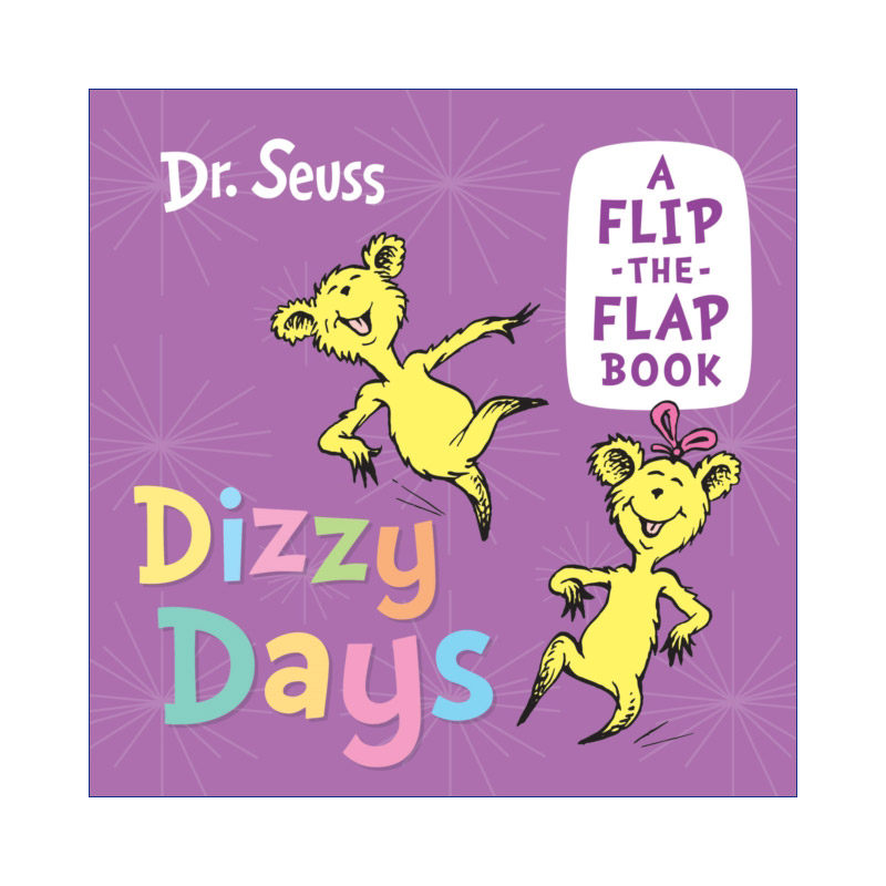英文原版 Dizzy Days 眩晕的日子 和苏斯博士一起学习时间 儿童启蒙纸板翻翻书 英文版 进口英语原版书籍
