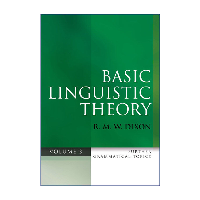 英文原版 Basic Linguistic Theory Volume 3 基本语言学理论 卷三 语法上的论题 英文版 进口英语原版书籍
