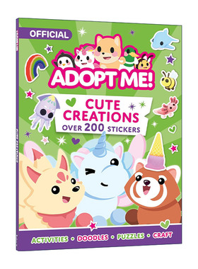 英文原版 Adopt Me Cute Creations Sticker Book 罗布乐思收养我吧 可爱小动物 儿童游戏趣味贴纸书 英文版 进口英语原版书籍