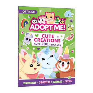 英文原版 Adopt Me Cute Creations Sticker Book 罗布乐思收养我吧 可爱小动物 儿童游戏趣味贴纸书 英文版 进口英语原版书籍