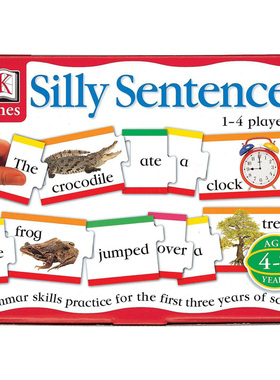 DK游戏：愚蠢的句子书 英文原版 DK Games: Silly Sentences 亲子学习英文语法句子游戏卡片 英文版 进口英语书籍儿童图书