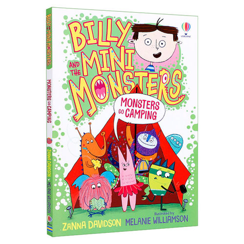 英文原版 Billy and the Mini Monsters Monsters Go Camping 比利和迷你怪兽#10 妖怪去露营 幽默搞笑桥梁章节 英文版 进口书籍