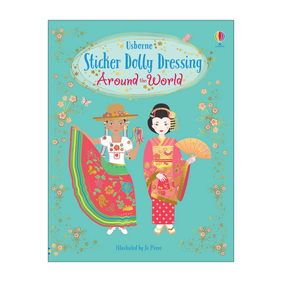 英文原版 Sticker Dolly Dressing Around the World 多莉贴纸 世界各地的服饰 英文版 进口英语原版书籍