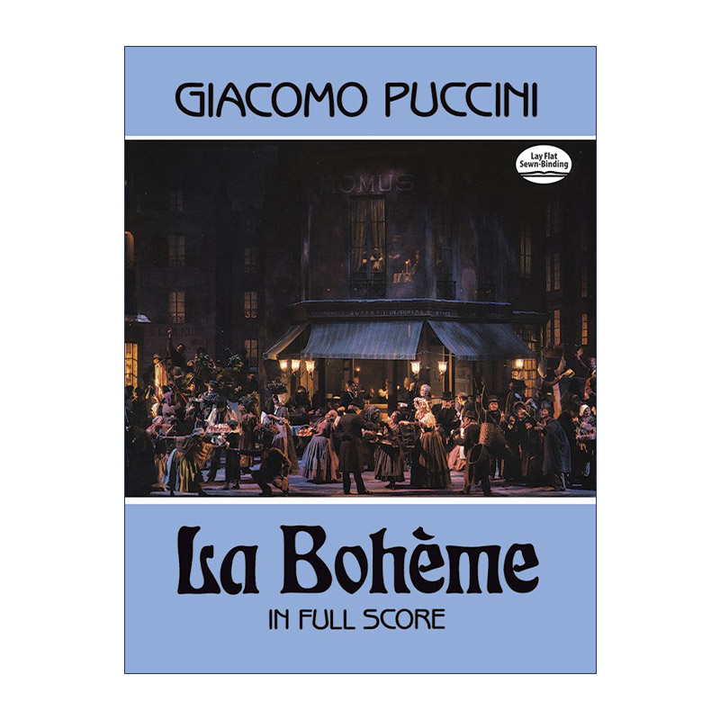 英文原版 La Bohème in Full Score 普契尼歌剧波希米亚人全谱 Giacomo Puccini 英文版 进口英语原版书籍