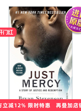 英文原版 Just Mercy 正义的慈悲 布莱恩·史蒂文森回忆录 电影封面版 英文版 进口英语原版书籍