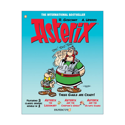 英文原版 Asterix Omnibus #4 高卢英雄历险记 10-12 合订本 卷四 英文版 进口英语原版书籍