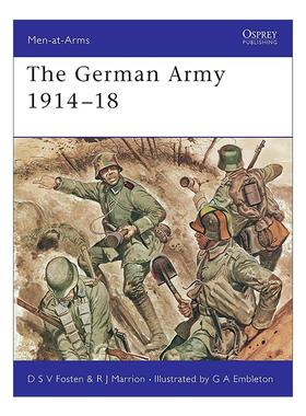 英文原版 The German Army 1914–18 一战德国陆军 历史上的军队系列 英文版 进口英语原版书籍