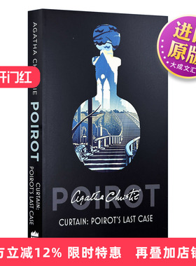 英文原版 Poirot — Curtain Poirot's Last Case 大侦探波洛系列 谢幕-波洛的最后一案 影视封面版 阿加莎侦探推理小说 进口书籍