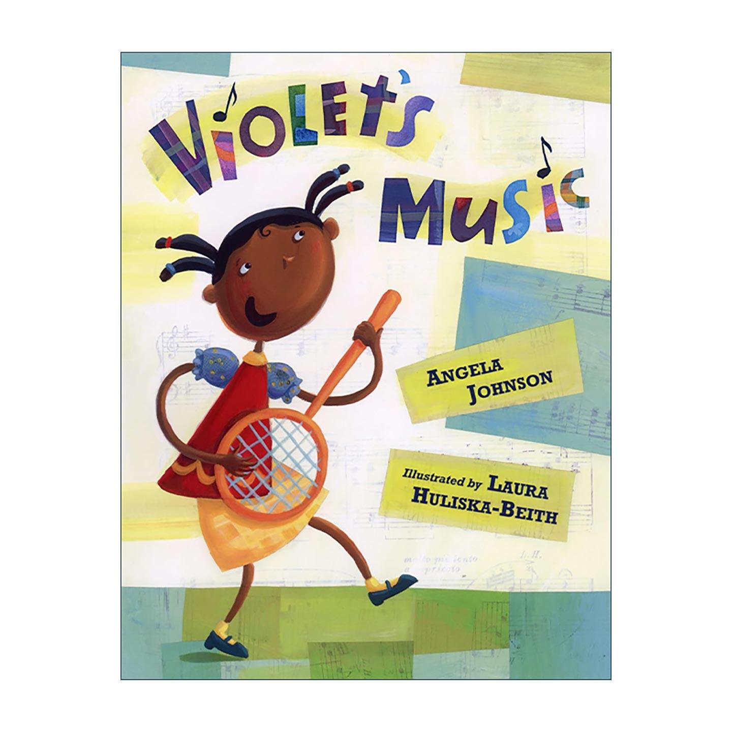 英文原版 Violet's Music 维奥莱特的音乐 儿童精装绘本 忠于自己 科丽塔·斯科特·金奖得主Angela Johnson 进口英语原版书籍