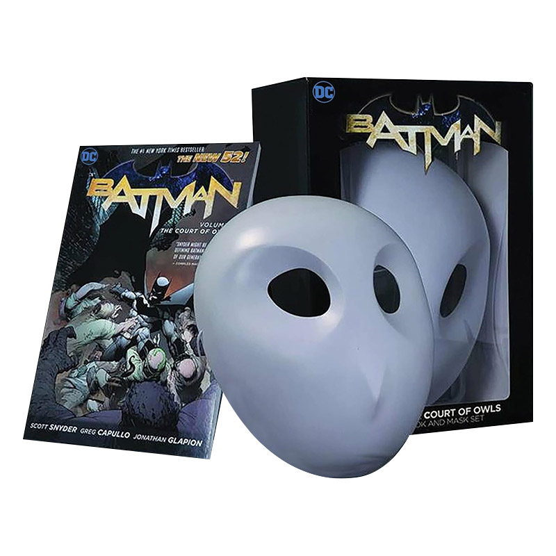 英文原版 Batman The Court of Owls Mask and Book Set 蝙蝠侠 猫头鹰法庭面具与书盒装套装 DC漫画周边 英文版 进口英语书籍 书籍/杂志/报纸 漫画类原版书 原图主图