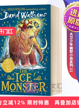 The Ice Monste 英文原版小说 大卫少年幽默小说系列 11 冰上怪兽 猛犸象儿童图书