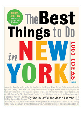 英文原版 The Best Things to Do in New York 1001 Ideas 3rd Edition 在纽约要做的事情 1001个想法 第三版 旅游指南