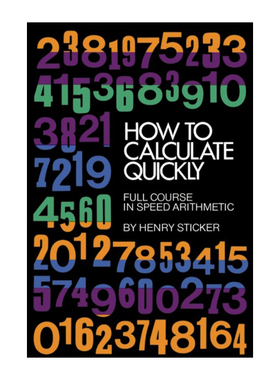 英文原版 How to Calculate Quickly 如何快速计算 速算全课程 Henry Sticker 英文版 进口英语原版书籍