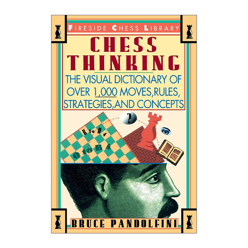 英文原版 Chess Thinking 国际象棋思维 走法 规则 策略和概念的视觉词典 英文版 进口英语原版书籍