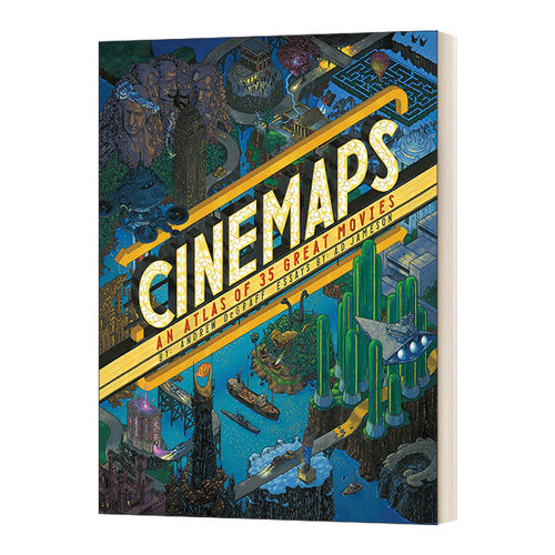 英文原版 Cinemaps An Atlas of 35 Great Movies 空想电影地图 Andrew DeGraff安德鲁 德格拉夫 精装 英文版 进口英语原版书籍