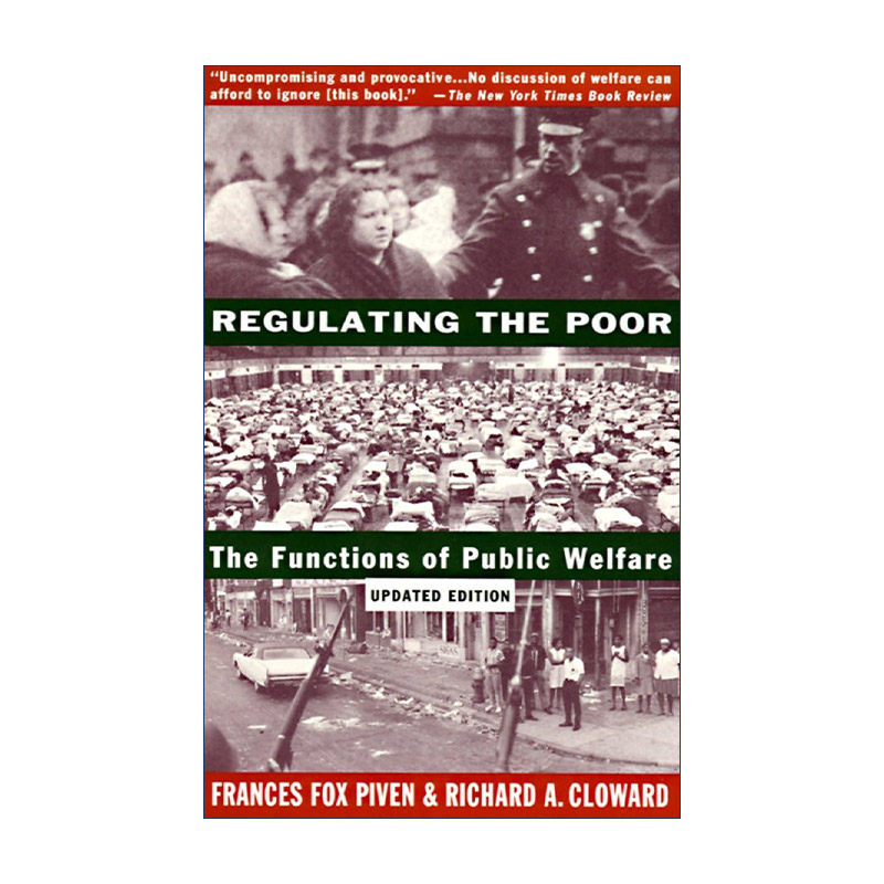 英文原版 Regulating the Poor 监管穷人 公共福利的功能 社会学 Frances Fox Piven 英文版 进口英语原版书籍