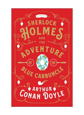 英文原版 Sherlock Holmes and the Adventure of the Blue Carbuncle 福尔摩斯探案之蓝宝石案 柯南道尔 英文版 进口英语原版书籍