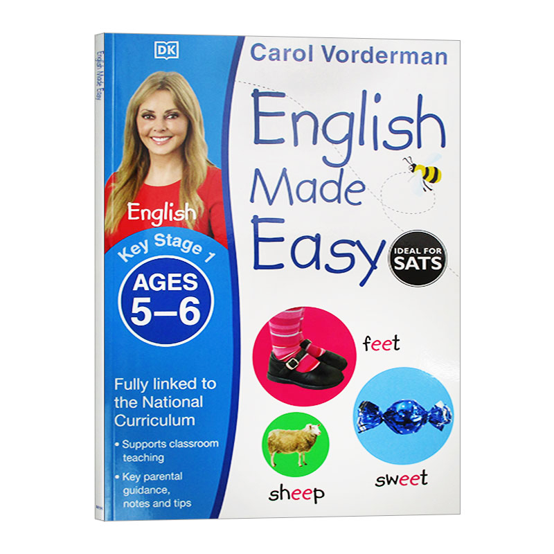 英文原版 English Made Easy Ages 5-6 Key Stage 1 DK英语一点通练习本 5-6岁 英文版 进口英语原版书籍儿童图书