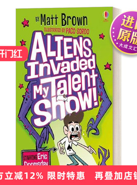 英文原版 Aliens Invaded My Talent Show 外星人入侵了我的才艺秀 初级英语章节书 校园生活 儿童课外读物 英文版 进口英语书籍