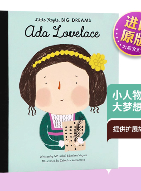 精装 英文原版 Little People big Dreams Ada Lovelace 小人物大梦想系列 奥古斯塔·阿达·金 英文版儿童图书