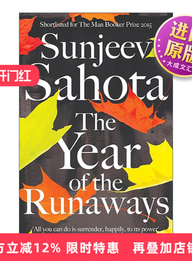 英文原版 The Year of the Runaways 逃亡之年 社会现实主义新移民小说 Sunjeev Sahota 精装 布克奖提名 英文版 进口英语原版书籍