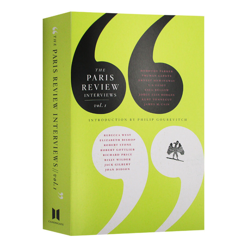 The Paris Review Interviews 1 英文原版 巴黎评论作家访谈1