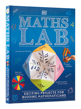 英文原版 Maths Lab Exciting Projects for Budding Mathematicians 数学实验室 少儿数学知识科普百科图鉴书 英文版儿童图书