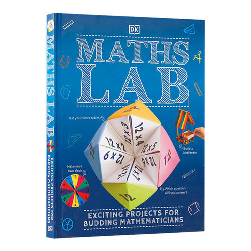 英文原版 Maths Lab Exciting Projects for Budding Mathematicians 数学实验室 少儿数学知识科普百科图鉴书 英文版儿童图书